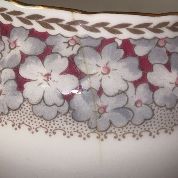 Vintage HM Sutherland England Woodland Dell Bone China Tea Pot And Lid Floral - Picture 9 of 15